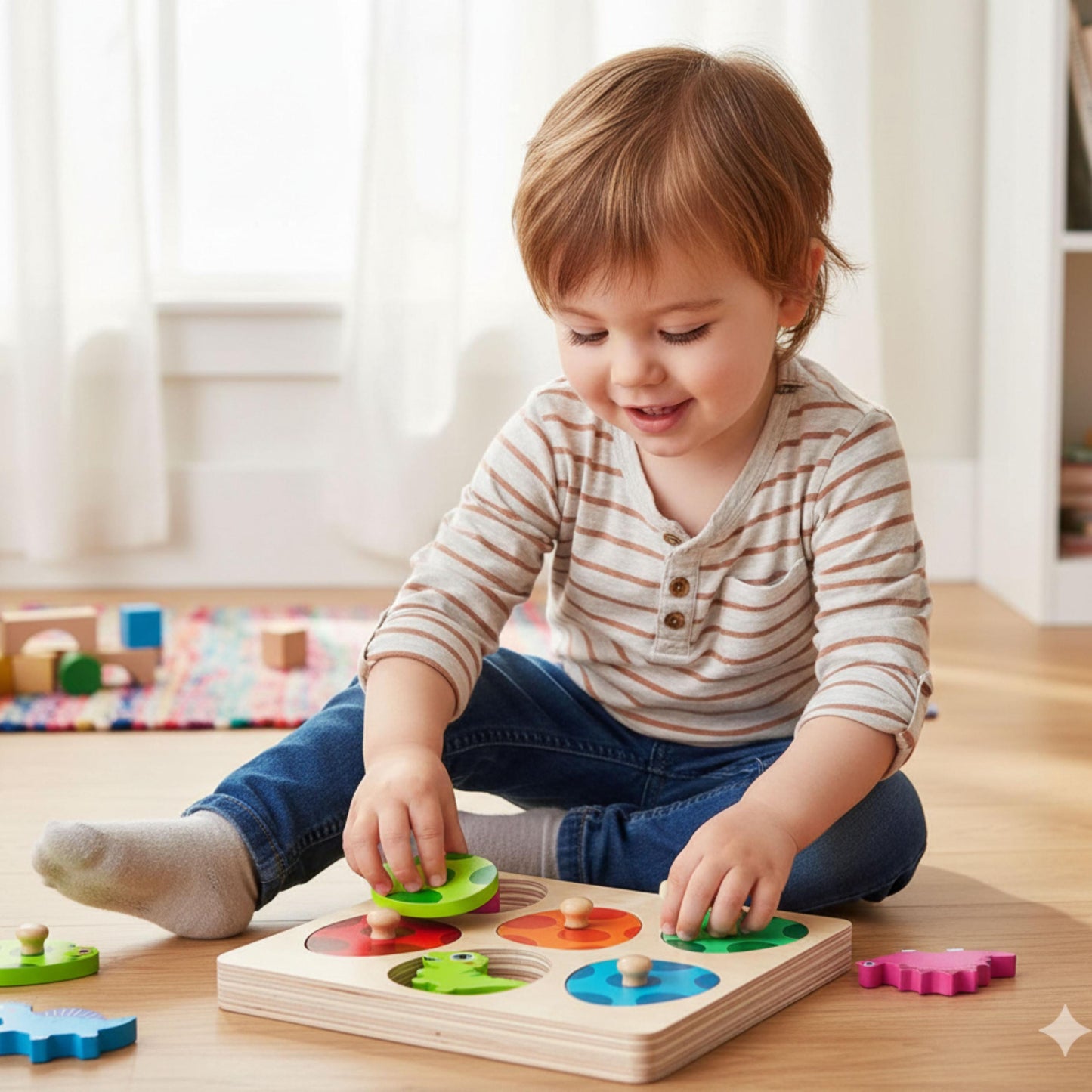 Personalized Wooden Dinosaur Puzzle for Kids , Custom Name Toy, Kids Learning Toy, Toddler Educational Gift, Baby's First  Birthday Present
