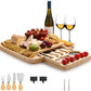 Custom engraved Charcuterie Board, Cheese Board with utensils, Platter with Name,  Wedding Gift for her, Thanksgiving Serving Tray