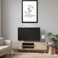 Personalized Monogram Wall Art, Custom Names Initials & Year poster, Framed Canvas Print, Wedding Gift, New Home Decor, Anniversary Keepsake