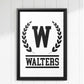 Framed Custom Last Name Wall Art | Minimalist Family Name Canvas | Personalized Monogram Home Decor | Housewarming Gift | Family Gift