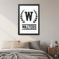 Framed Custom Last Name Wall Art | Minimalist Family Name Canvas | Personalized Monogram Home Decor | Housewarming Gift | Family Gift