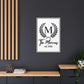 Personalized Family Name Wall Art with Frame, Custom Last Name Sign, Minimalist Home Décor, Wedding  Housewarming Gift,Canvas Board Monogram