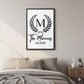 Personalized Family Name Wall Art with Frame, Custom Last Name Sign, Minimalist Home Décor, Wedding  Housewarming Gift,Canvas Board Monogram