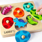 Personalized Wooden Dinosaur Puzzle for Kids , Custom Name Toy, Kids Learning Toy, Toddler Educational Gift, Baby's First  Birthday Present