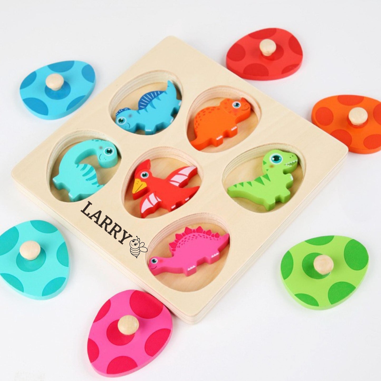 Personalized Wooden Dinosaur Puzzle for Kids , Custom Name Toy, Kids Learning Toy, Toddler Educational Gift, Baby's First  Birthday Present