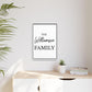 Custom Family Name Framed Canvas, Personalized Last Name Wall Art, Minimal Family Sign, Wedding or Housewarming Gift, New House Decor
