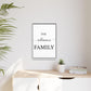 Personalized Family Name Framed Canvas, Custom Last Name Wall Art, Minimal Family Sign, Wedding or Housewarming Gift, New Home Decor