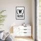 Framed Custom Last Name Wall Art | Minimalist Family Name Canvas | Personalized Monogram Home Decor | Housewarming Gift | Family Gift