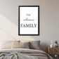 Personalized Family Name Framed Canvas, Custom Last Name Wall Art, Minimal Family Sign, Wedding or Housewarming Gift, New Home Decor