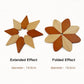 Personalized Wooden Pinwheel Trivet Set, 5 Foldable Wood Trivets + Stand, Heat-Resistant Coasters for Hot Dishes Pots Bowls, Kitchen Gift