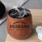World's Best Husband Gift, Personalized Valentines Day Gift for Him, Charred Wooden Whiskey Glass, Anniversary Husband Gift from Wife