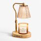 Personalized Dimmable Candle Warmer Lamp with Name, Adjustable Height Lamp, Custom Wooden Base Candle Warmer, Housewarming Gift for Her