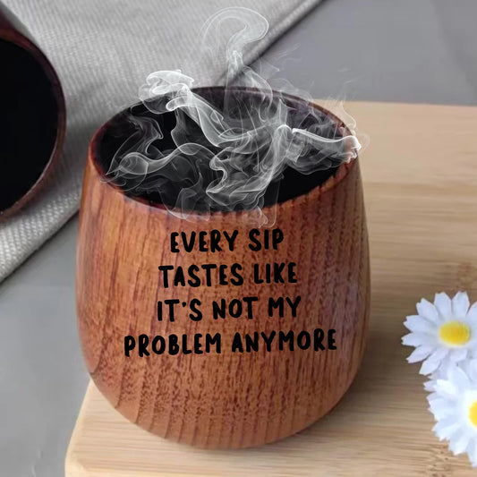 Retirement Charred Wooden Whiskey Glass, Not My Problem Anymore, Farewell Gift from Coworker, Happy Retirement, The Legend Has Retired