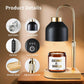 Personalized Dimmable Candle Warmer Lamp with Name, Adjustable Candle Warmer Lamp with Candle & Wick Trimmer set, Housewarming Gift for Her