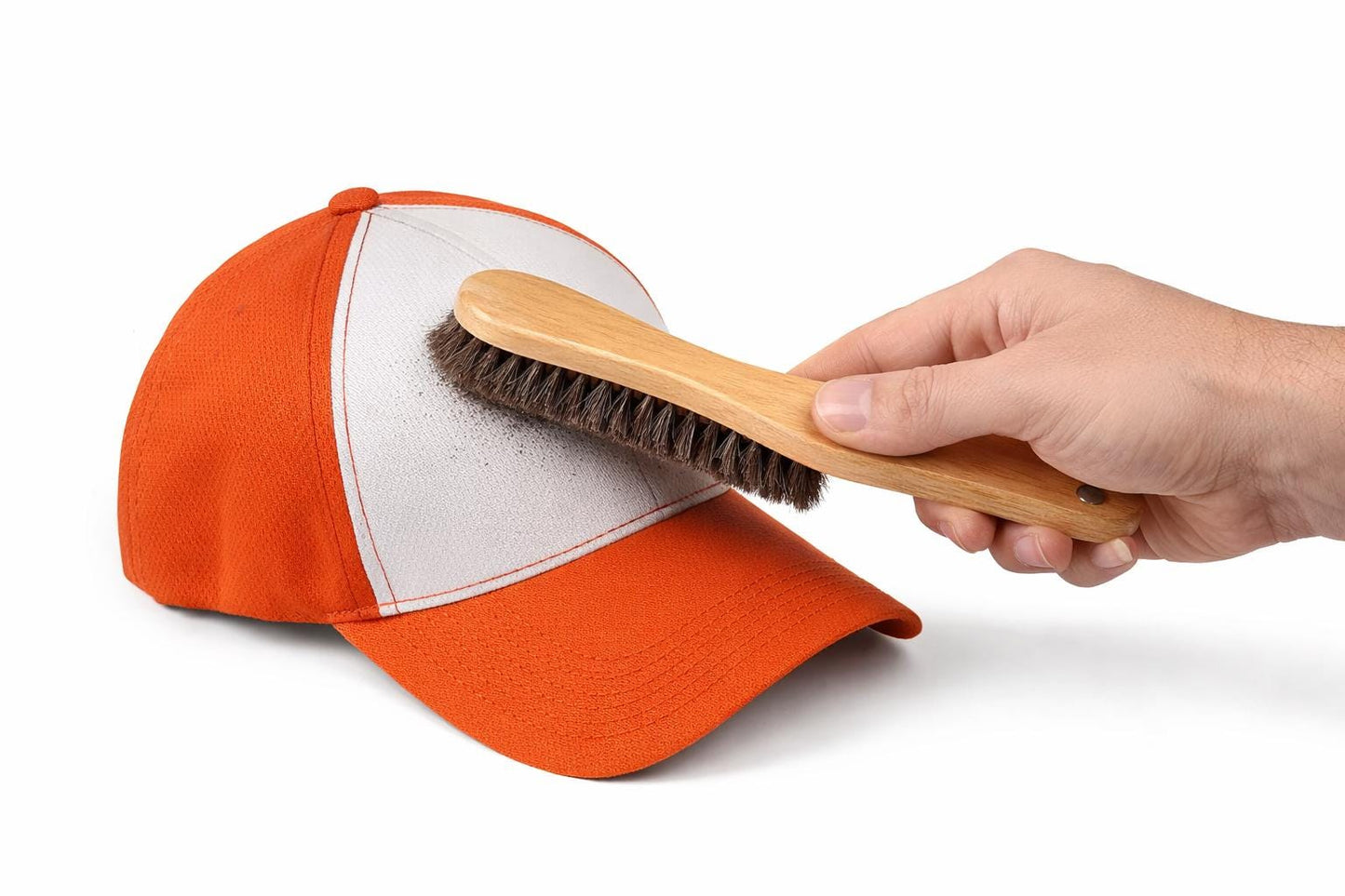 Personalized Hat Organizer Rack for Baseball Caps, Hat Cleaning Brush, Wooden Cap Holder, Cowboy Hat Cleaning Dust & Lint Removal Brush