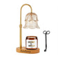 Custom Dimmable Candle Warmer Lamp with Name, Adjustable Candle Warmer Lamp with Candle & Wick Trimmer set, Housewarming Gift for Her