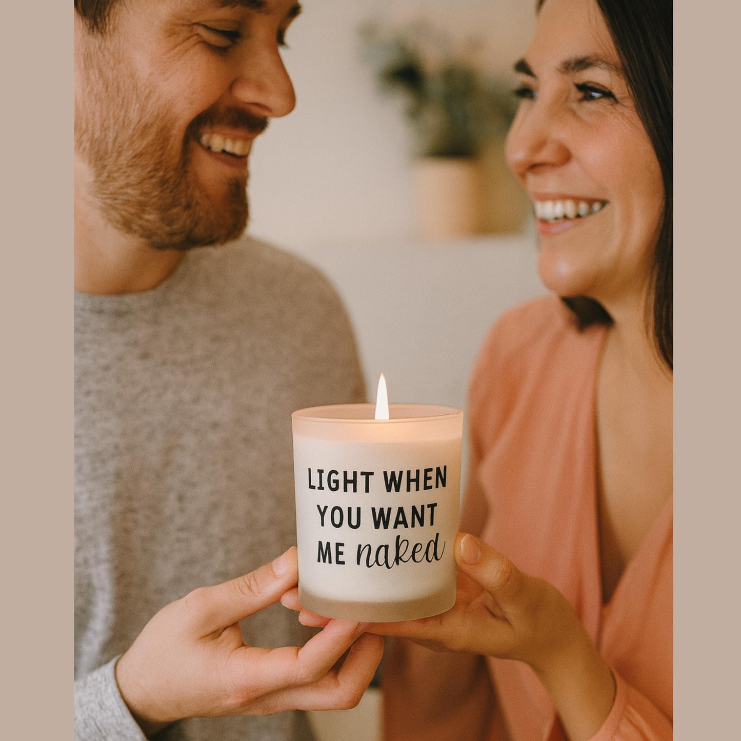 Personalized Naughty Candle Gift Set for Husband, Boyfriend or Fiancé, Funny Cum Rag, Romantic Anniversary,Birthday Day Gift for Him