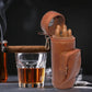 Personalized Whiskey Glass & Leather Cigar Humidor Gift Set | Custom Engraved Bourbon Cup | Travel Cigar Case | Groomsmen, Fathers Day Gift