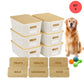 Stackable Pantry Storage Bins with Engraved Bamboo Lids, 6 Pack Kitchen Organizer Set for Coffee Tea Pasta Grains & Snacks, Pantry Organizer