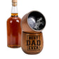 Best Dad Ever Wooden Whiskey Glass, Charred Wooden Bourbon Cup for Dad, Fathers Day Gift, Wooden Whiskey Cup for Men, Dad Gift Birthday