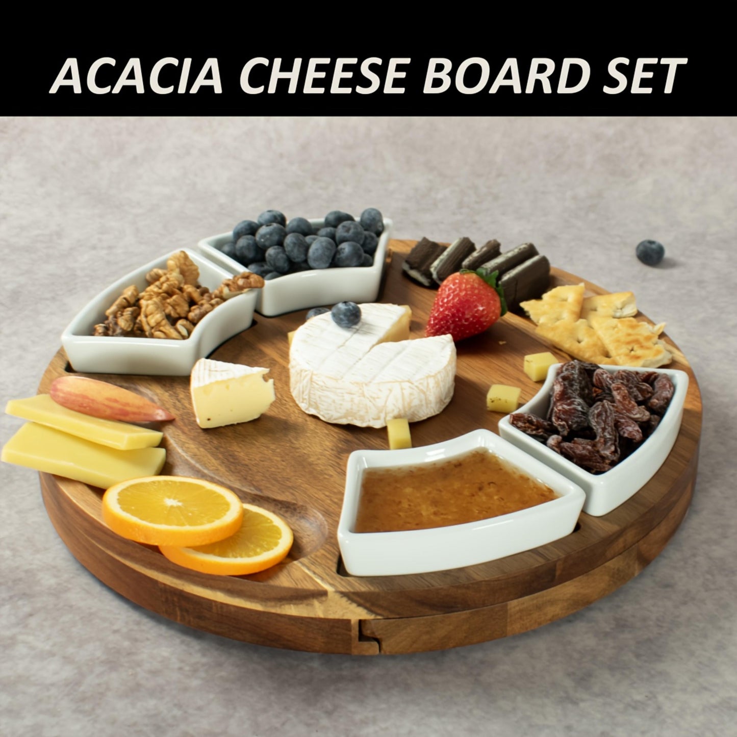 Personalized Charcuterie Board, Custom engraved Acacia Wood Cheese Board & Knife Set, Wedding Gift, Housewarming Gift for Couple