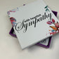 30 GIFTABLE Blank Sympathy Cards with Box -  Funeral Guest Book Alternative- 3.5 x 3.5"